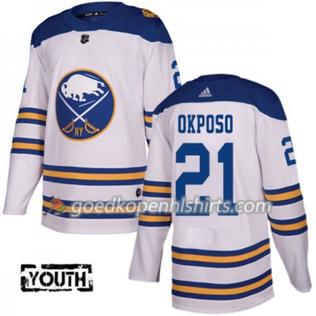 Buffalo Sabres Kyle Okposo 21 2018 Winter Classic Adidas Wit Authentic Shirt - Kinderen